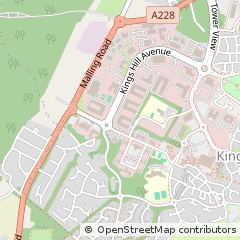 Map of West Malling, Kent