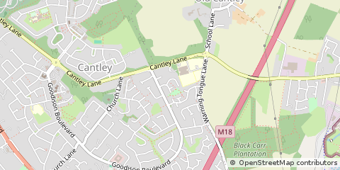 Map of Doncaster