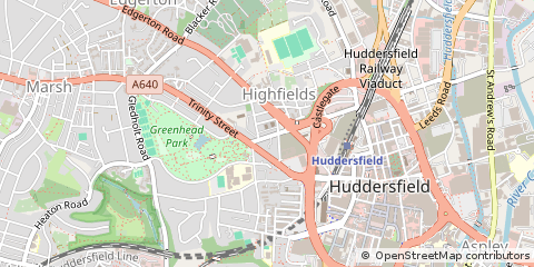 Map of Huddersfield
