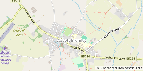 Map of Rugeley