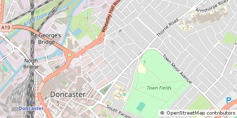 Map of Doncaster