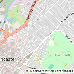Map of Doncaster