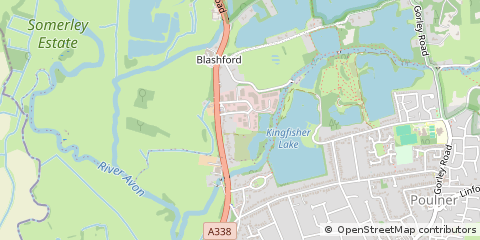 Map of Ringwood, Hampshire