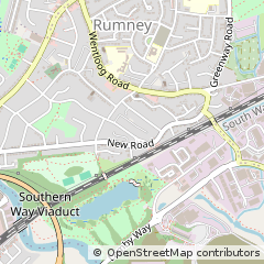 Map of Cardiff, South Glamorgan