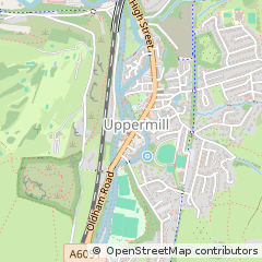 Map of Oldham, Lancashire