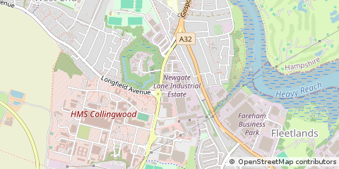 Map of Fareham, Hampshire