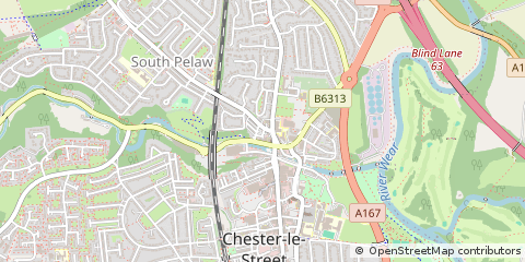 Map of Chester LE Street