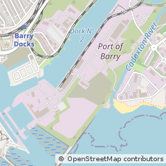 Map of Barry, Vale of Glamorgan