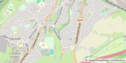 Map of Brighouse, West Yorkshire