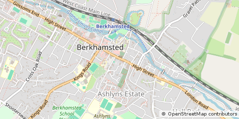 Map of Berkhamsted, Hertfordshire