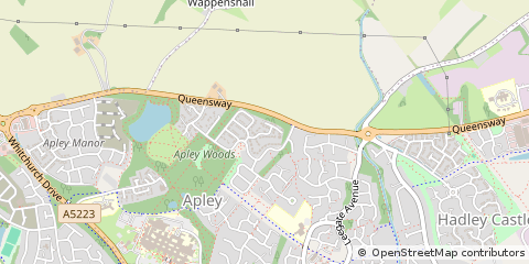 Map of Telford, Shropshire