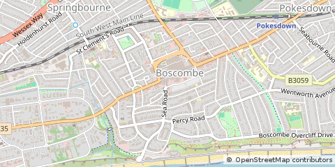 Map of Bournemouth