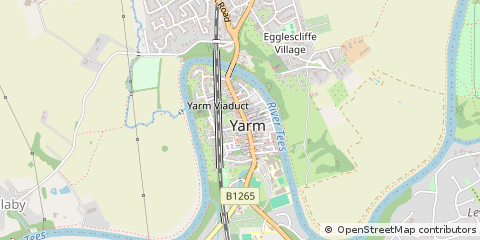 Map of Yarm, Cleveland