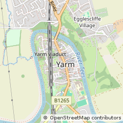 Map of Yarm, Cleveland