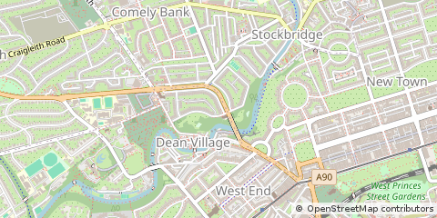 Map of Edinburgh, Midlothian