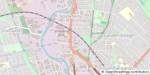 Map of Hull, East Yorkshire