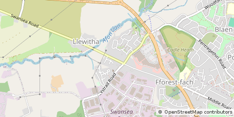 Map of Swansea