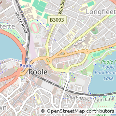 Map of Poole, Dorset