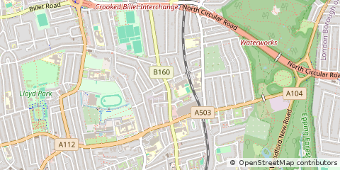 Map of Walthamstow, London
