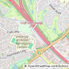 Map of Fearnhead, Warrington