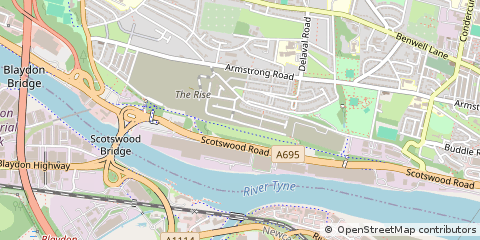 Map of Newcastle Upon Tyne