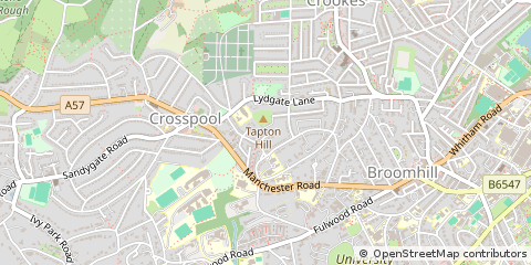 Map of Sheffield