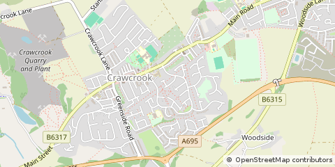 Map of Ryton, Tyne and Wear