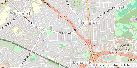 Map of Cardiff