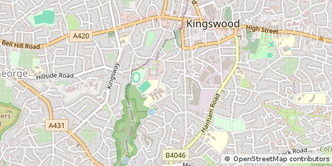 Map of Bristol, Gloucestershire