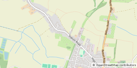 Map of Epworth, Lincolnshire