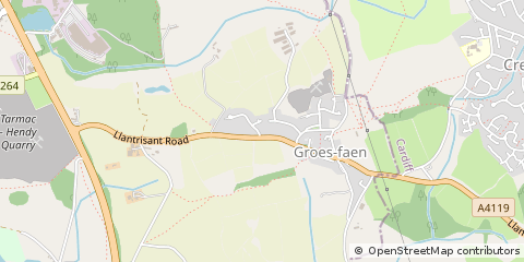 Map of Pontyclun, MID Glam