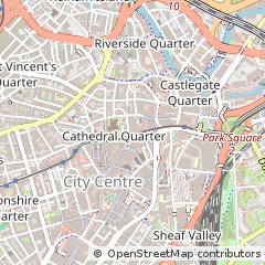 Map of Sheffield