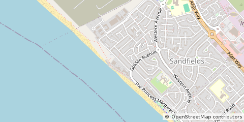 Map of Port Talbot, West Glamorgan