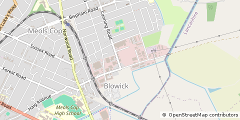 Map of Southport, Lancashire
