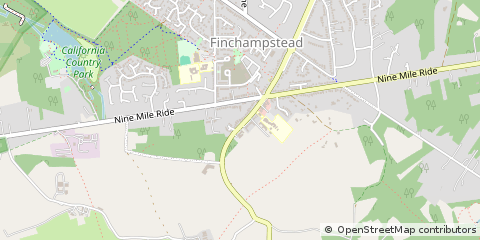 Map of Wokingham, Berkshire