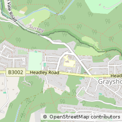 Map of Hindhead, Surrey