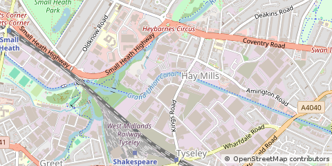 Map of Birmingham