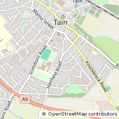 Map of Tain, Ross-Shire