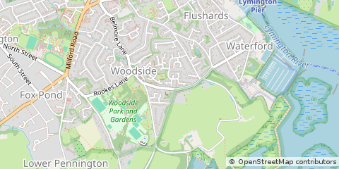 Map of Lymington, Hampshire