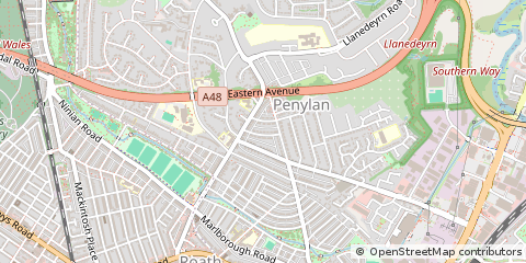 Map of Cardiff