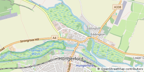Map of Hungerford, Berkshire