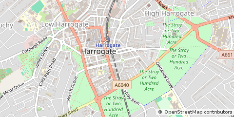 Map of Harrogate, North Yorkshire