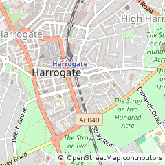Map of Harrogate, North Yorkshire