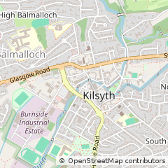 Map of Glasgow, Lanarkshire