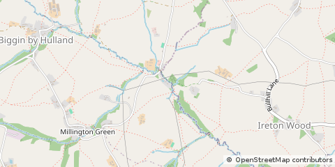 Map of Ashbourne, Derbyshire