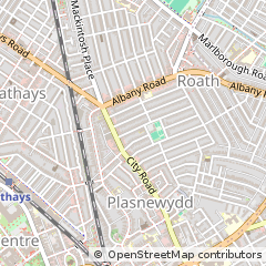 Map of Cardiff