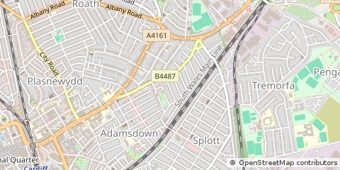 Map of Cardiff