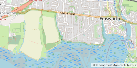 Map of Emsworth, Hampshire