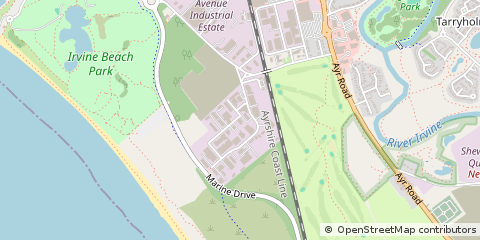 Map of Irvine, Ayrshire