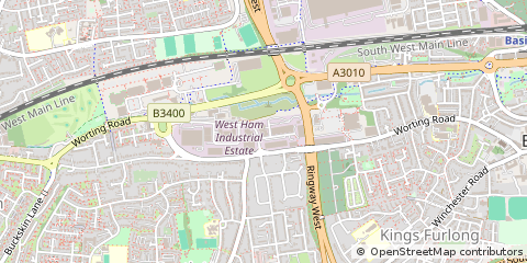 Map of Basingstoke, Hampshire
